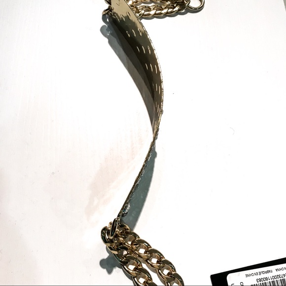 NWT Bebe Gold Metal Chain Plated Belt - Picture 4 of 7
